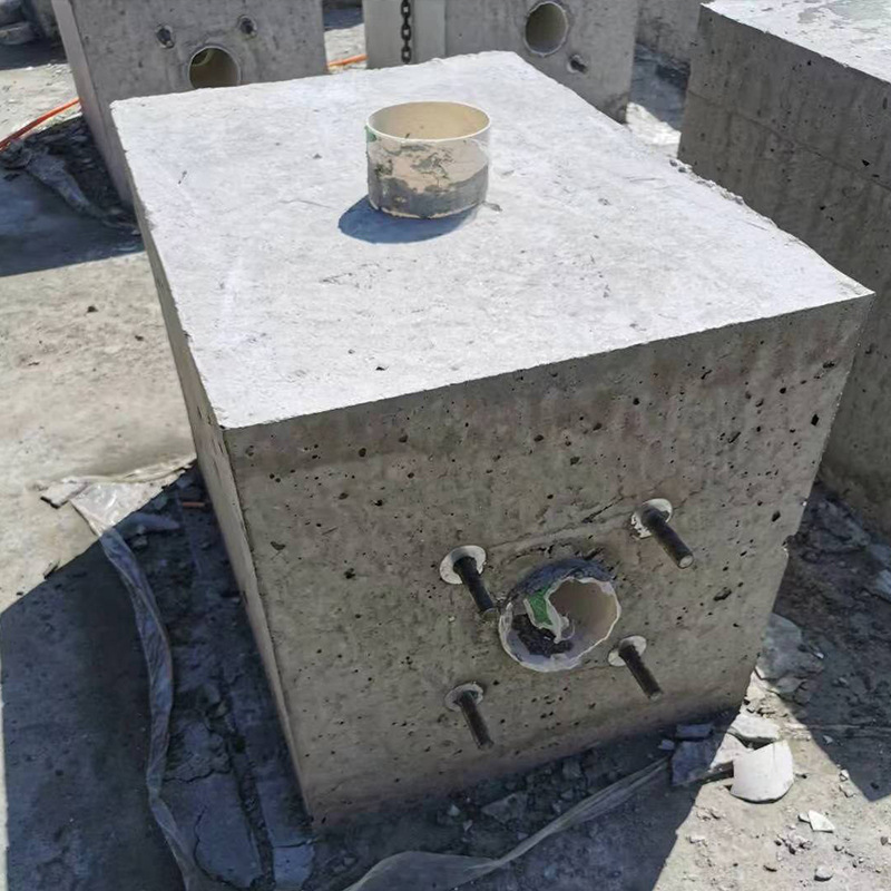 混凝土路灯底座监控杆基础墩垫块预埋标志杆底座路灯杆底座基础
