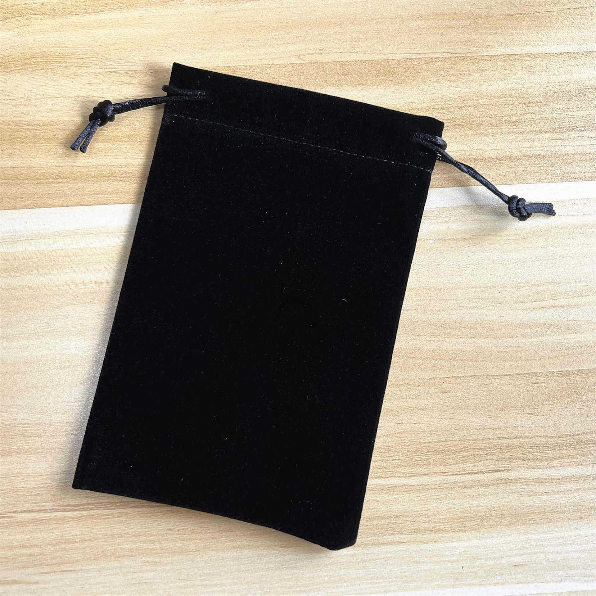 塔罗牌专用牌袋 五芒星黑色厚款植绒牌袋 卡牌收纳袋