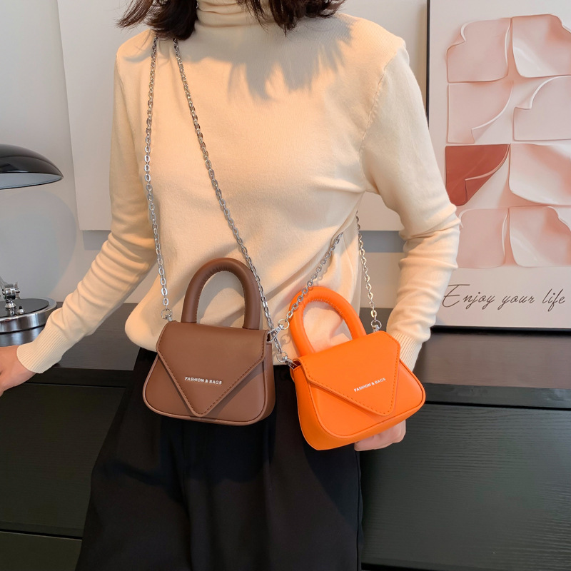 Niche Mini Bag for Women New Trendy Candy Color Shoulder Bag Fashion Crossbody Small Flap Bag Wholesale Chain Bag PU Handbag