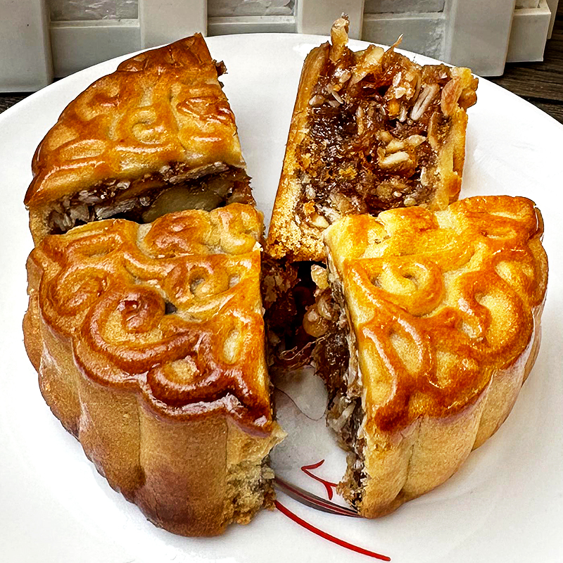 广州酒家五仁金腿月饼广东老式火腿特产豆沙广式双蛋黄白莲蓉