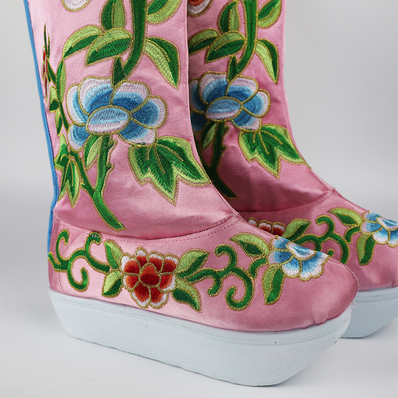 戏曲戏剧高靴越剧小生厚底靴子朝靴战靴可来样定做