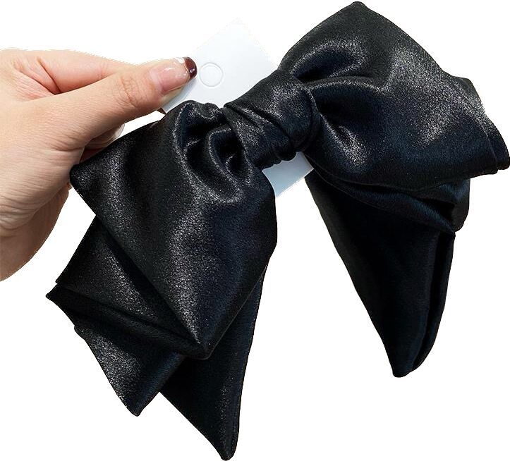 High Skull Top Vertical Body Three-Layer Black 30 Oversized Bow Hair Accessories Escape Princess Barrettes Top Clip Headdress