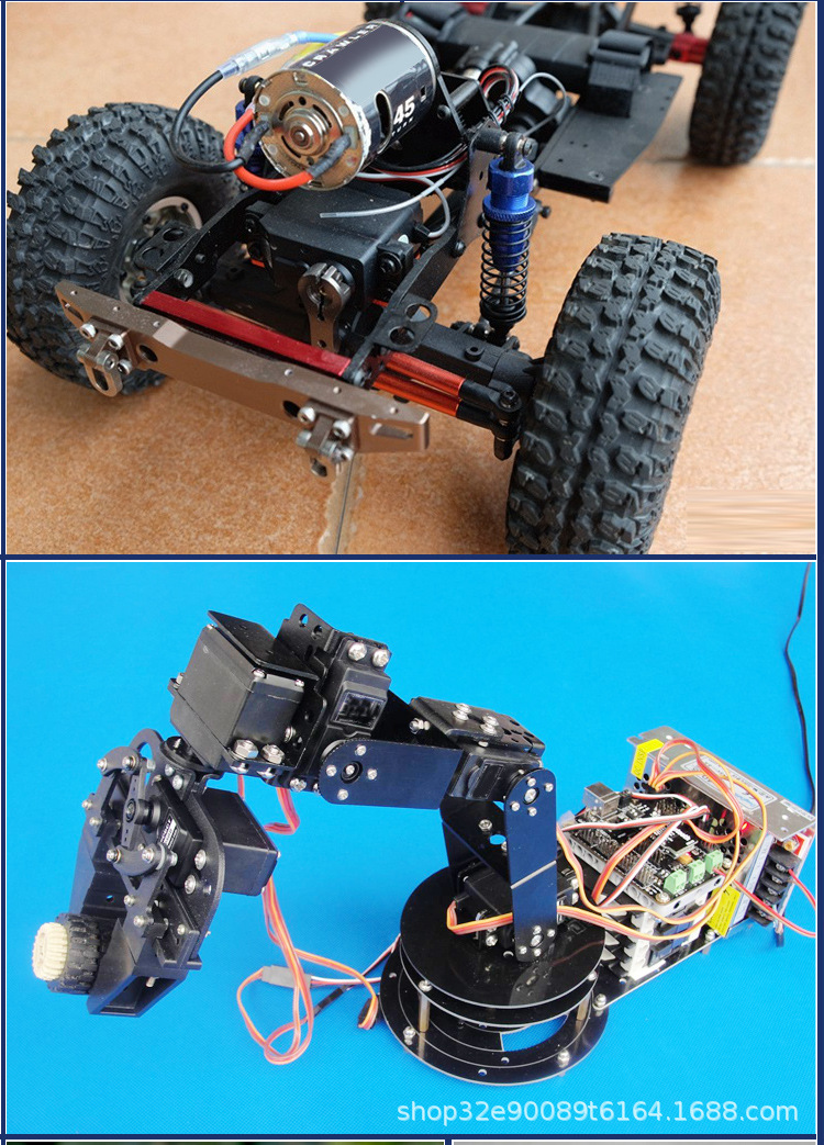 mg996r 360度180度 机器人机械臂金属舵机攀爬车越野车mg995舵机