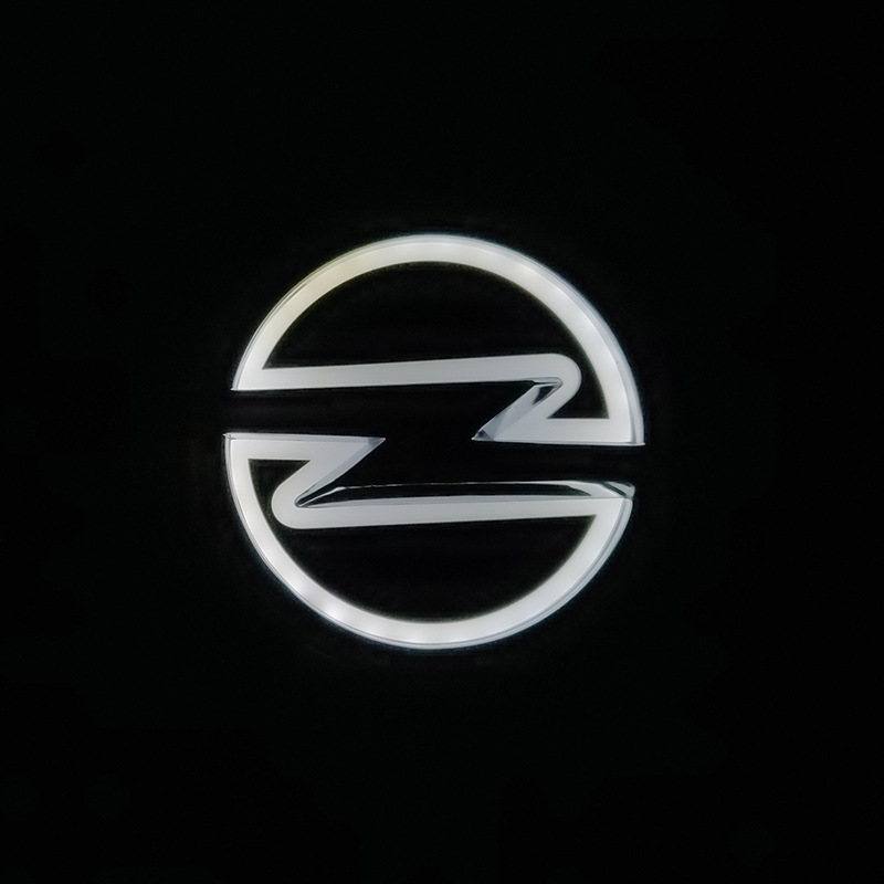 适用于欧宝发光标 安德拉 opel尾灯led灯冷光发光车标灯5d发光标