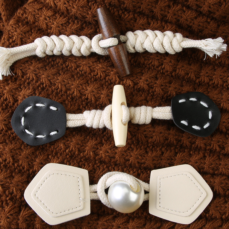 儿童大衣牛角对扣搭扣木质纽扣衣服毛衣外套开衫装饰羊角扣绳扣子