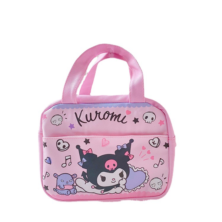 Japanese Girl Heart Clow Lunch Bag Cartoon Cute Heat Preservation Lunch Box Bag Student Lunch Bag Cinnamoroll Babycinnamoroll Handbag