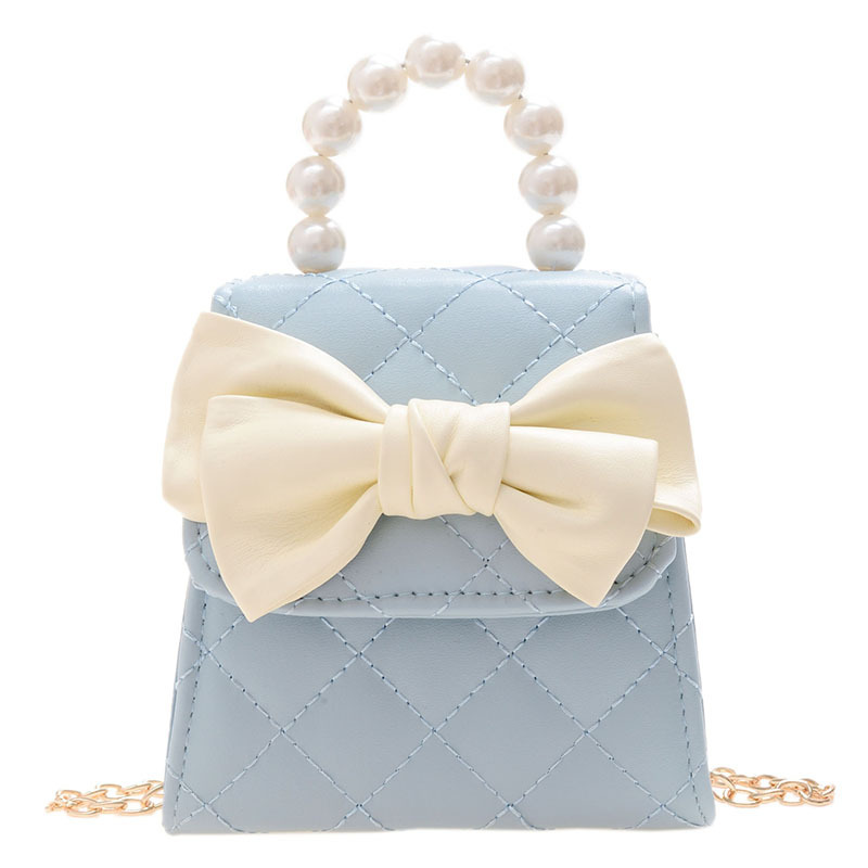 Pearl Handbags for Women 2021 Summer New Textured Embroidery Thread Diamond Small Bag Bow Crossbody Chain Bag