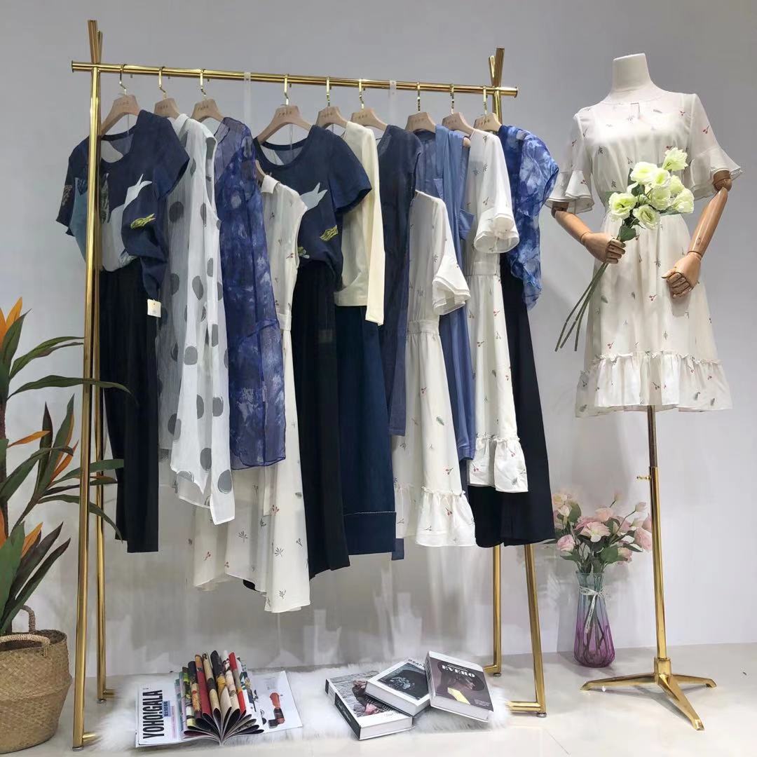 深圳轻奢品牌迪斯廷凯21夏装 撤柜女装剪标尾货清仓 直播一手货源