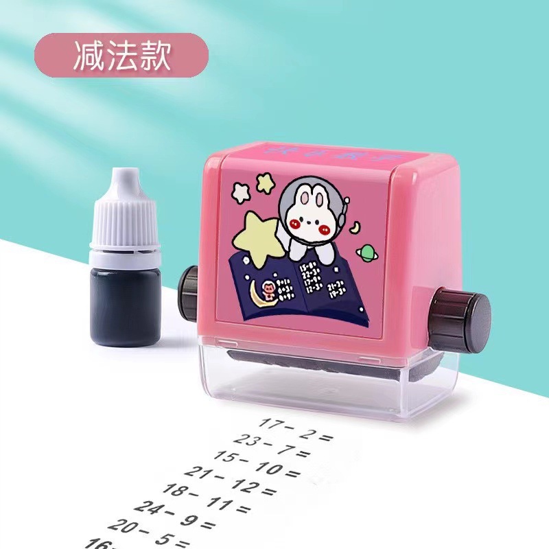 Rolling Seal for Addition, Subtraction, Multiplication and Division Exercises Authentic Children's Math Oral Calculation Artifact Question 100 Addition and Subtraction Seal