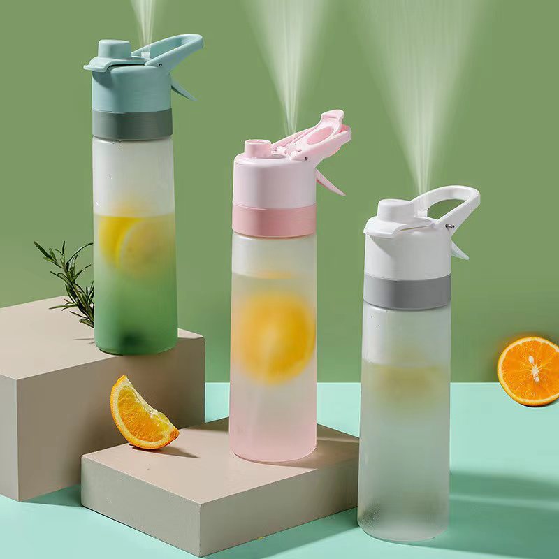 plastic cup summer new creative spray cup pc frosted outdoor sports cup portable convenient cup wholesale