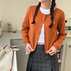 Korean chic Sweater coat 2022 Autumn By age tender T-shirts sweater Cardigan jacket