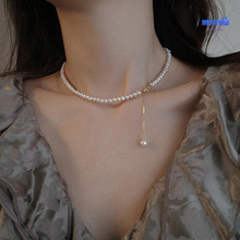珍珠锁骨链女2023年新款时尚气质轻奢项链简约个性百搭高级感颈链