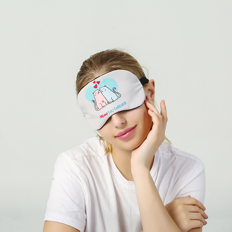 航空午休可爱儿童眼罩睡眠专用遮光眼罩冰袋冰敷热敷眼罩定制logo