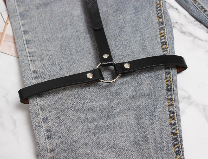 暗黑哥特朋克性感束缚腰带腿环街舞演出大腿饰品时尚皮带腿圈欧美