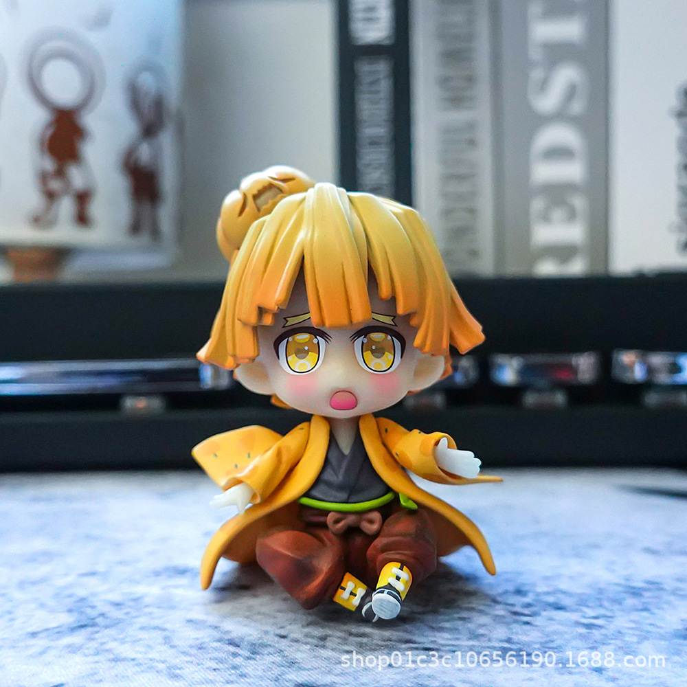 鬼灭之刃 q版6款盒蛋 万圣节ver. 可爱车载摆件手办公仔