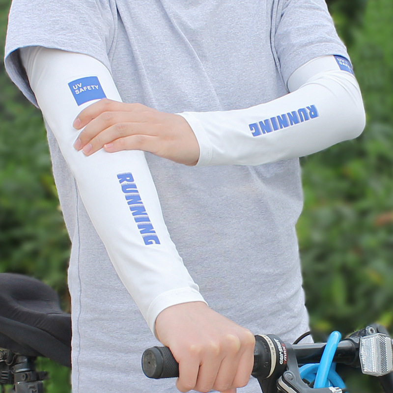 Ice Sleeve Summer Sun Protection Oversleeve Men's plus Size UV Protection Gloves Women's Loose Ice Silk Arm Guard Arm Sleeves