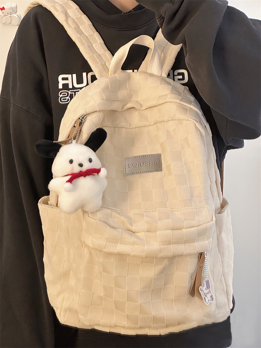 Japanese Ins Girl's Schoolbag Korean Style Fresh Junior High School Student Cute Backpack High School Student Backpack Idle Style