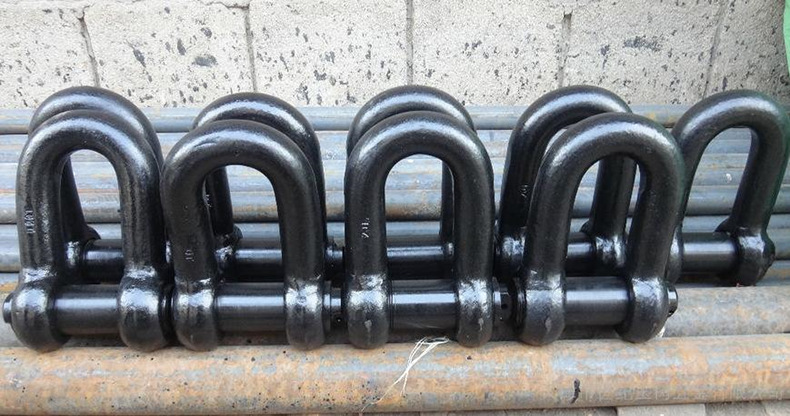 【卸扣】直销304不锈钢国标d型卸扣 国标船用u型吊环吊耳起重卸扣