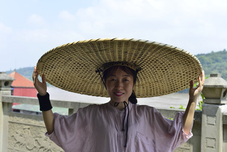 雨冒 头戴 斗笠 防雨手工竹编大帽70厘米超大号钓鱼帽遮阳挡雨渔