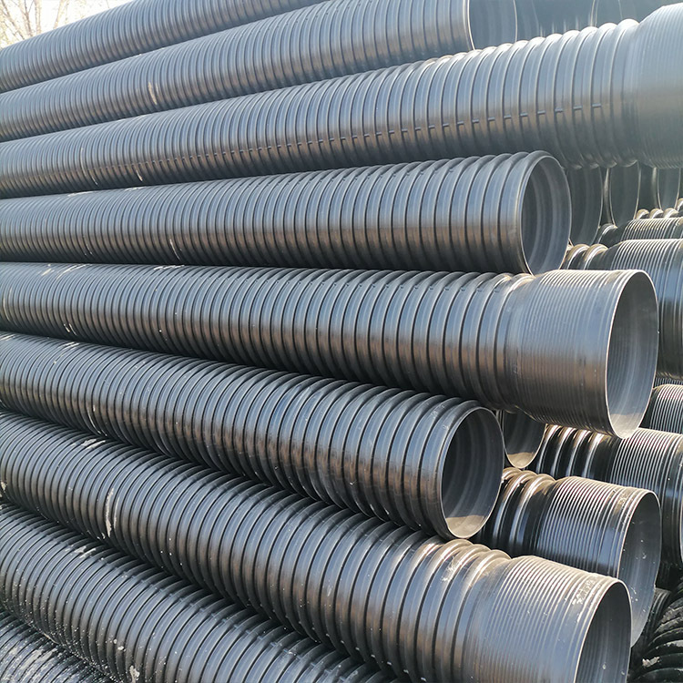 sn8大口径pe波纹管聚乙烯排水排污管hdpe双壁波纹排水管大口径管