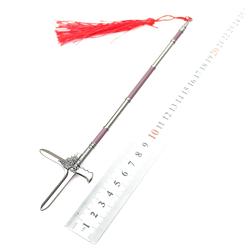 古代秦国戟卜字铁戟长戈方天画戟花枪大钺杨家枪手办武器模型道具