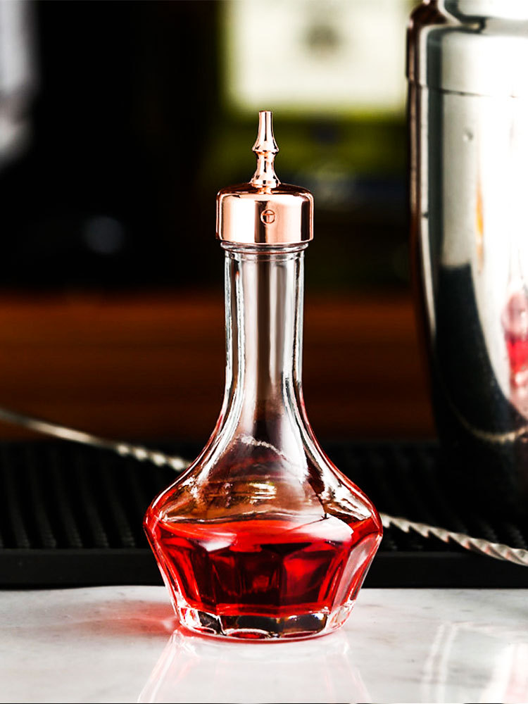 苦精瓶苦艾酒酒瓶酒吧调酒师工具小瓶调酒玻璃瓶药酒瓶鸡尾酒滴瓶