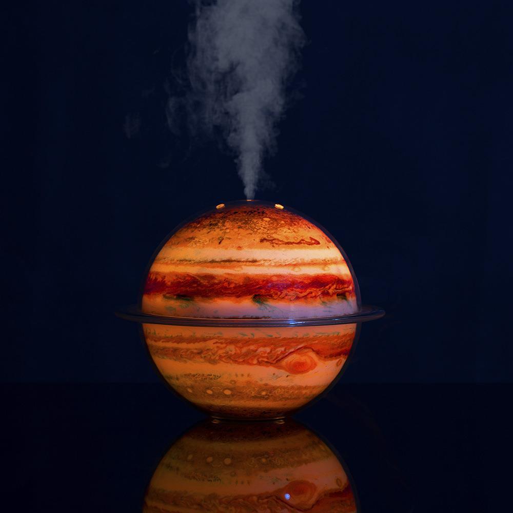 New Creative Planet Humidifier Heavy Fog Household Small Night Lamp Air Atomizer Jupiter Humidifier Wholesale