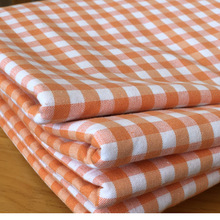 厂家批发 纯棉加厚老粗布床单单件1.8米床全棉被单加密格子三件套