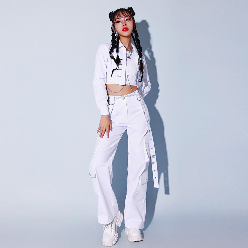 靡瑟品 女团演出服kpop打歌服嘻哈街舞爵士舞蹈服韩版爵士舞服装