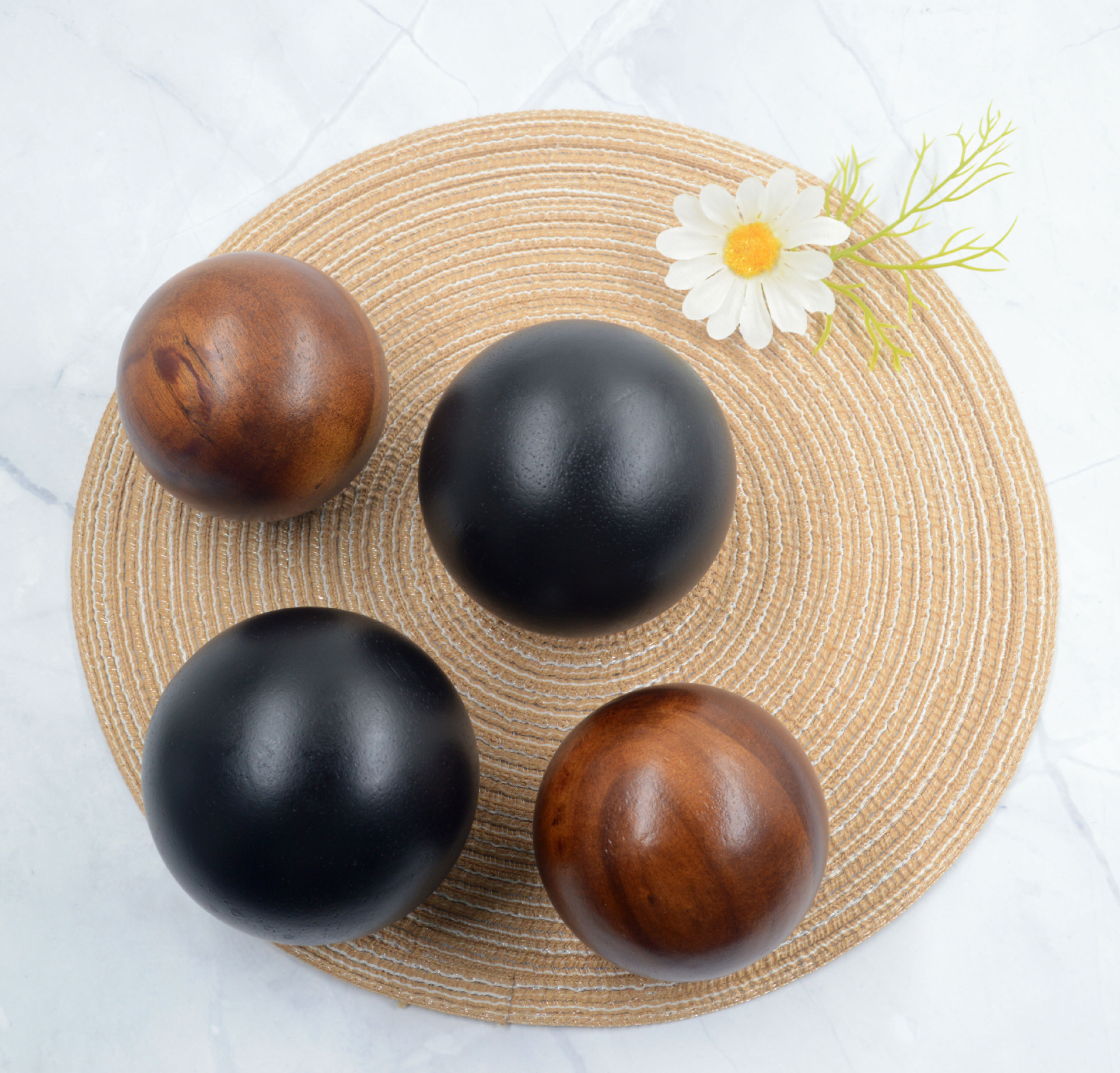 圆木球原木色大小木圆球 圆球大号圆球 橡胶木球木珠-阿里巴巴