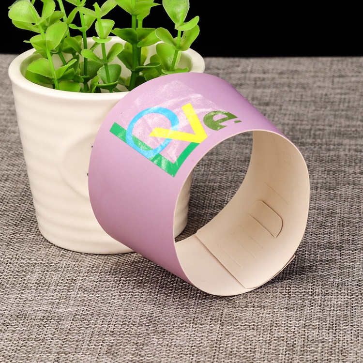 厂家定做咖啡纸杯套定制logo牛皮纸白瓦楞 奶茶杯套白卡纸套