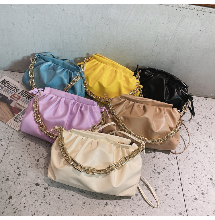 Women's Bag Cloud Bag 2021 Summer New Fashion Korean Style Chain Shoulder Bag Portable Simplicity Western Style Messenger Bag