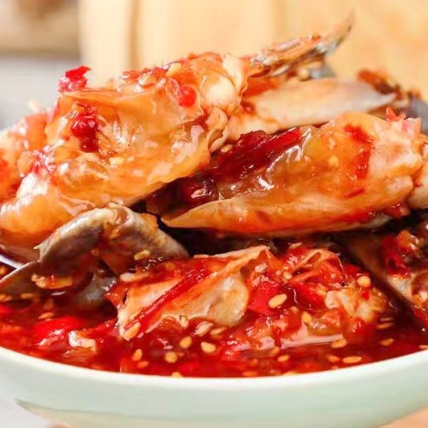 蟹块酱蟹韩国即食泰式凉拌蟹香辣螃蟹韩式酱蟹腌蟹炝蟹飞蟹腌制