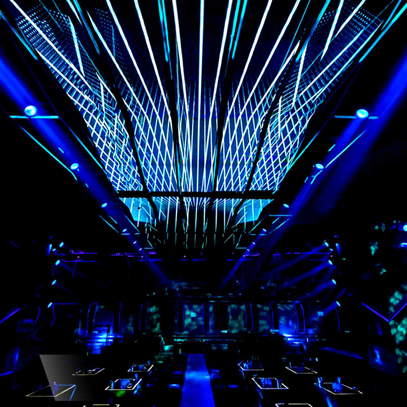设计歌厅舞厅舞台全场设备声控智能灯光音响声光同步系统施工