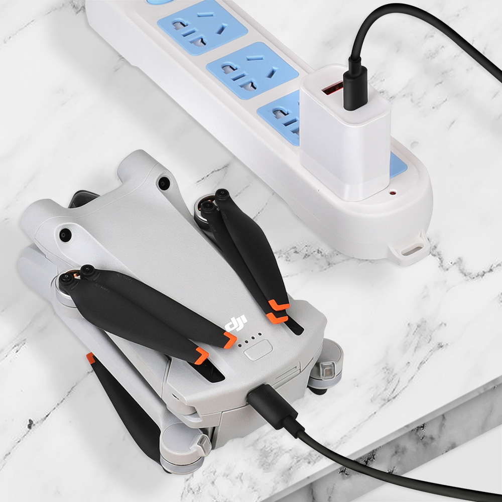 适用大疆mini 2/3pro无人机充电器30w氮化镓qc3.0双口快充头rcstq