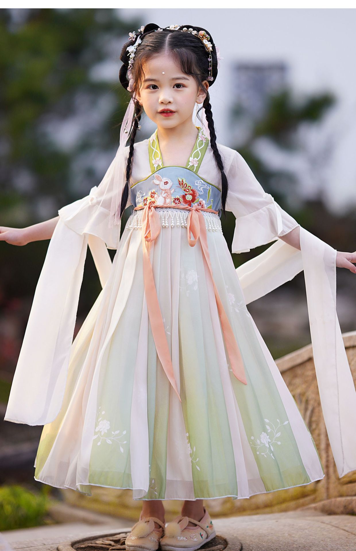 女童汉服中国风超仙夏装连衣裙女孩2022新款裙子古风儿童古装夏季