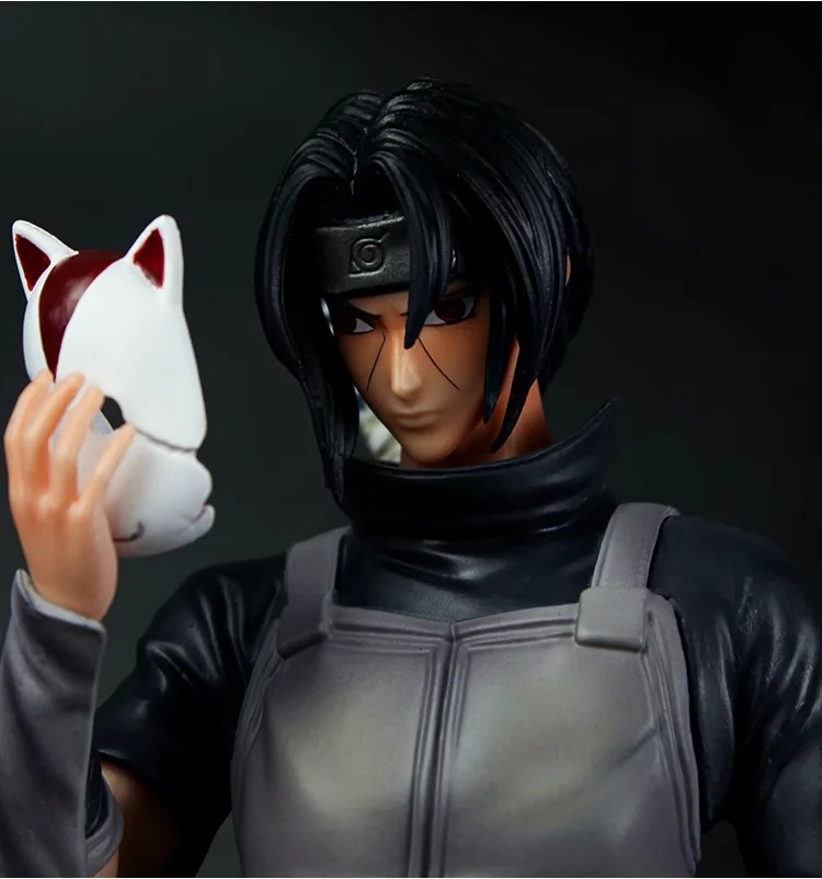 动漫批发 火影 晓组织 宇智波鼬.暗部 面具 雕像 模型盒装手办