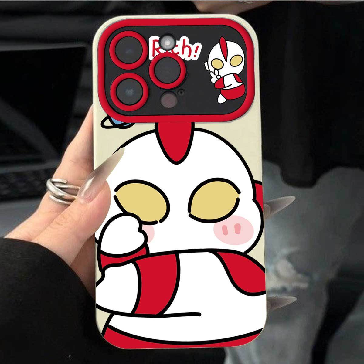 胖奥特曼适用苹果15手机壳iphone14pro13/11/xsmax爆款7/8p新款软