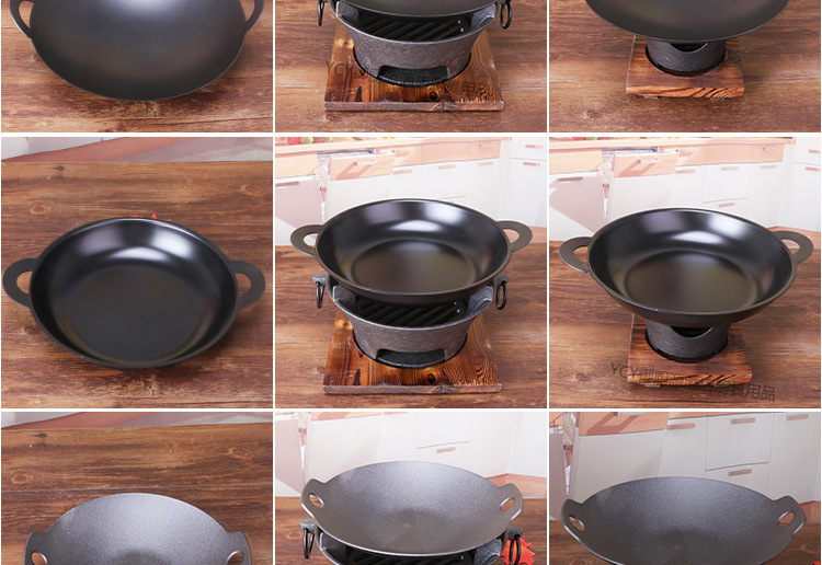 老式生铁碳烤家用动力烧烤炉铸铁炭炉木炭火烧烤肉盘迷你烤火炉子