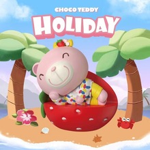 正版CHOCOTEDDY巧克力熊甜蜜假期系列潮玩摆件公仔盲盒