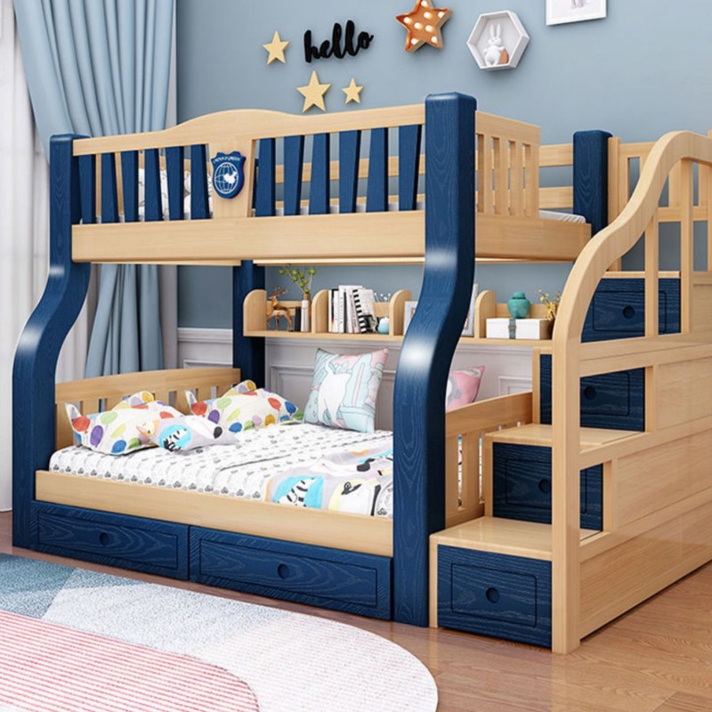 上下子母床实木多功能铺加厚小户型平行上下床双层床儿童床全友18