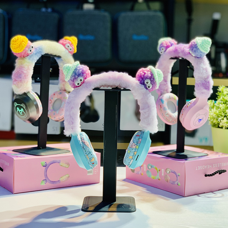 Factory Direct Sales New Fashion Adorable Creative Doll Cute Plush Warm-Keeping Earmuffs Cartoon Headset