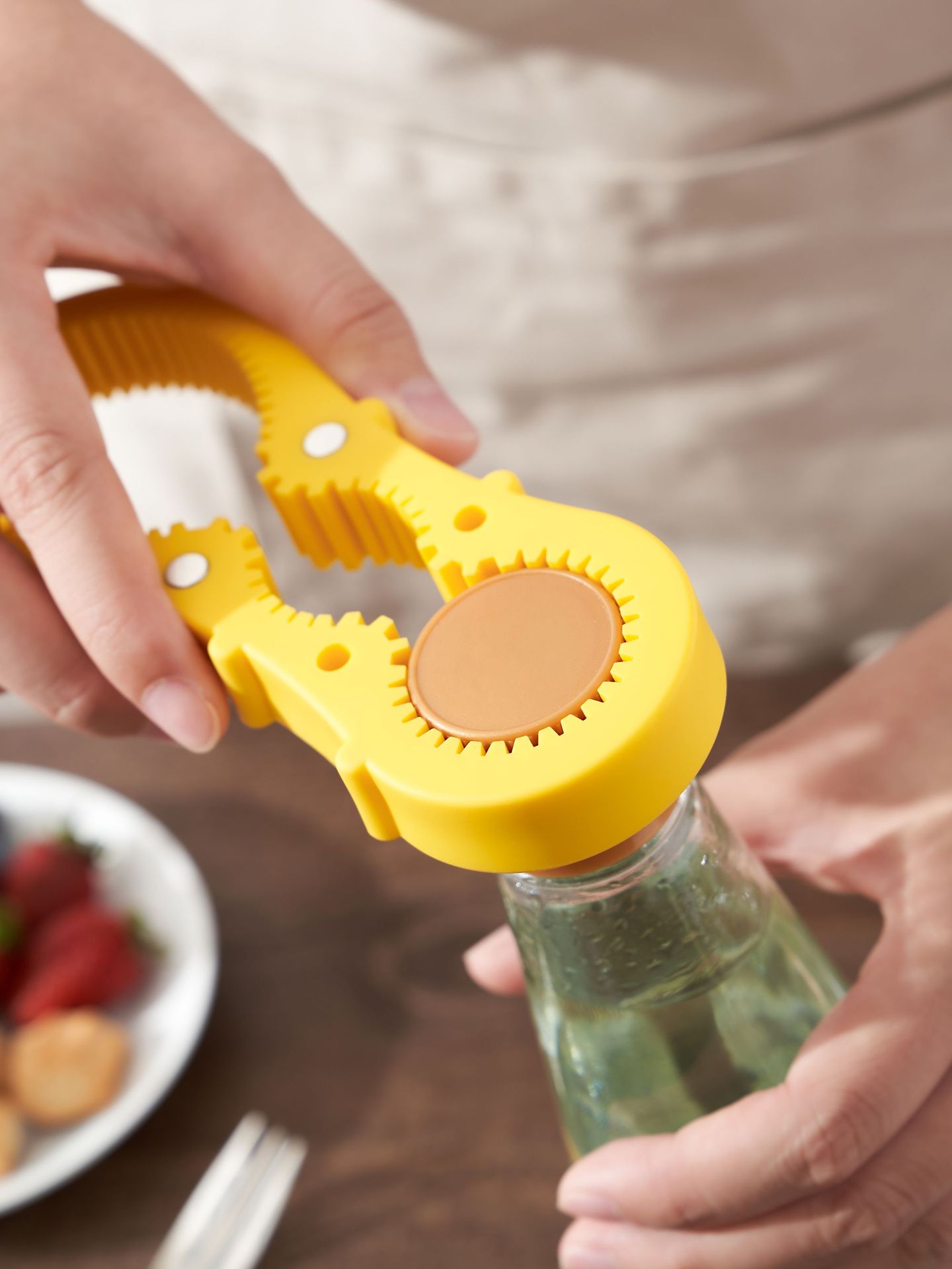 km 5111葫芦形开罐器省力罐头开瓶器多功能拧盖器8字开盖器带磁吸