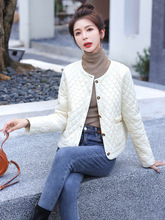 菱格棉服女短款薄款轻薄小款2022年新款棉袄冬季棉外套小个子棉衣