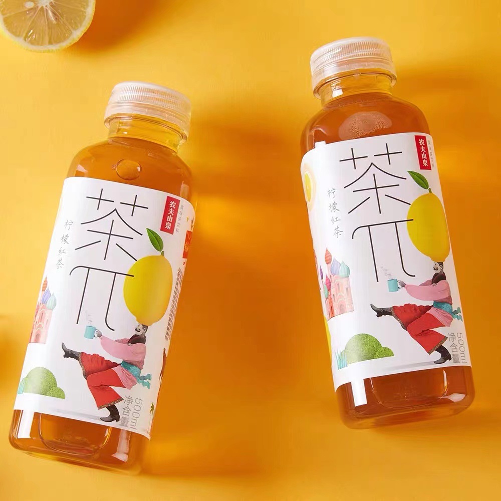 农夫山泉茶派茶π果味饮料500ml*15瓶装蜜桃乌龙柠檬红茶整箱批发