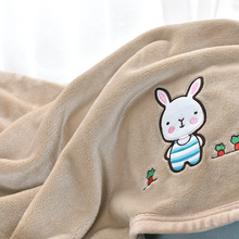 W1TY婴儿小毛毯宝宝抱毯新生小孩盖毯空调被薄款被子四季通用儿童