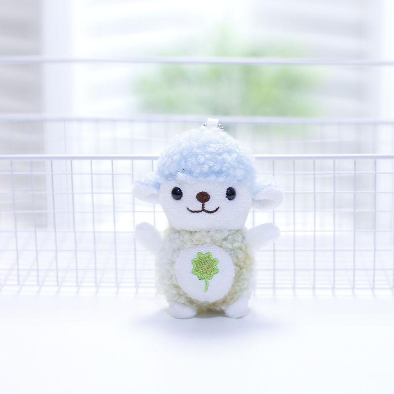 网红ins肖恩羊挂件毛绒玩具小羊公仔可爱迷你儿童包包挂饰钥匙扣