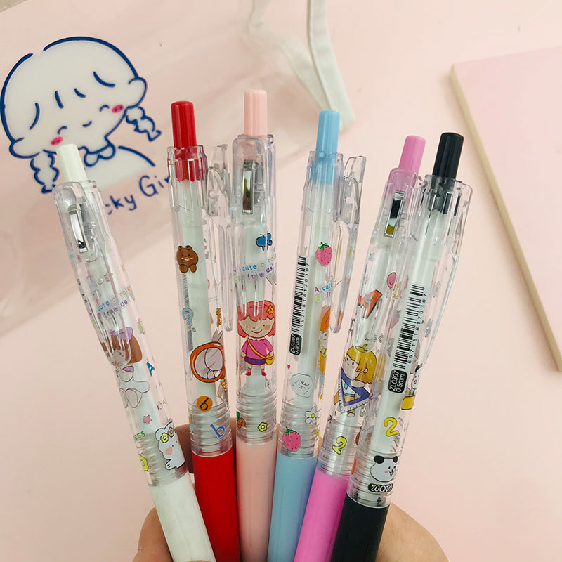 5mm黑色碳素墨水笔学生文具小肉球中性笔-阿里巴巴