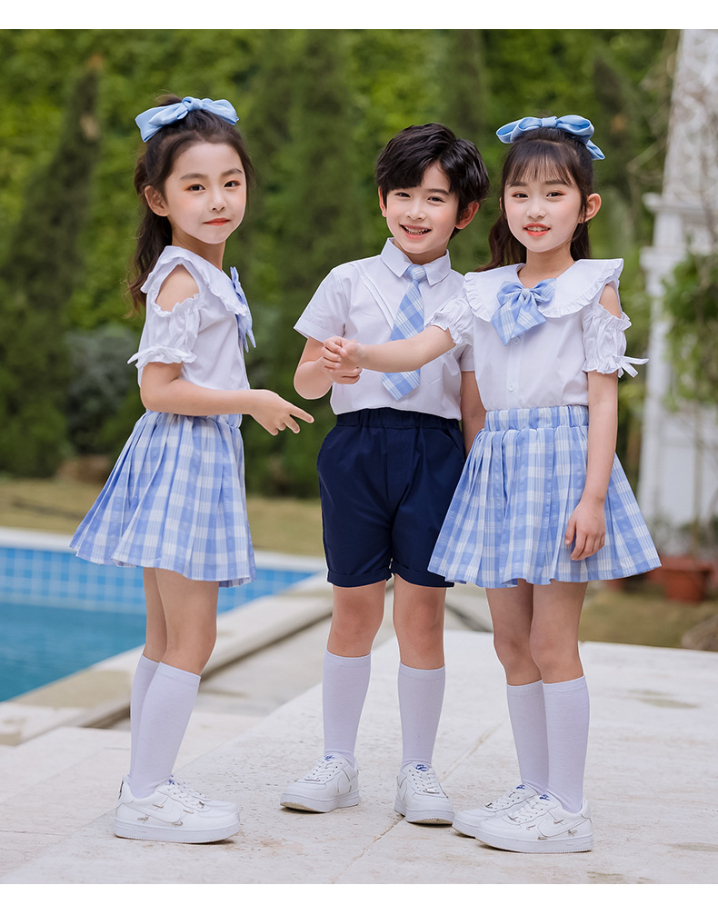 丽可珑夏季新款中小学生校服jk制服幼儿园园服班服表演演出服套装