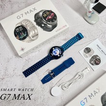 华强北新款G7 MAX智能手表圆屏NFC心率蓝牙通话运动手表跨境热卖